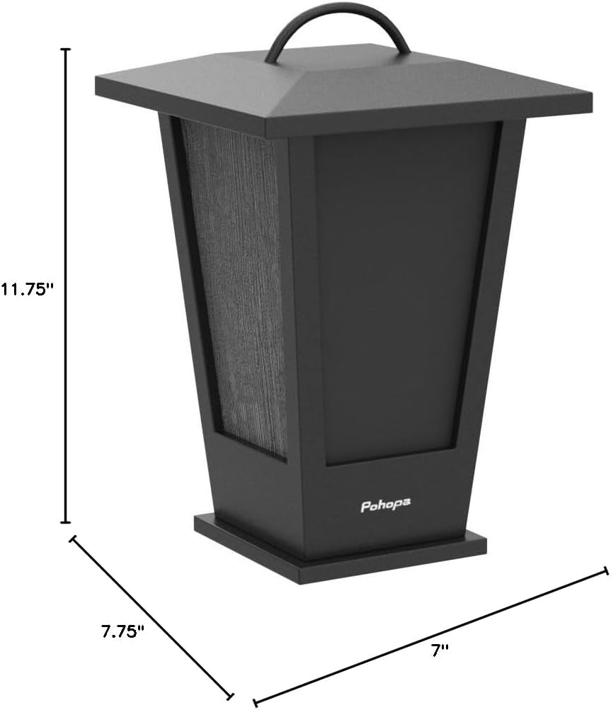 Bluetooth Speakers Waterproof, 2 Packs True Wireless Stereo Sound 20W Dual Pairing Lantern Indoor Outdoor Speakers with 20 Piece LED Lights, Rich Bass, Pinao Black