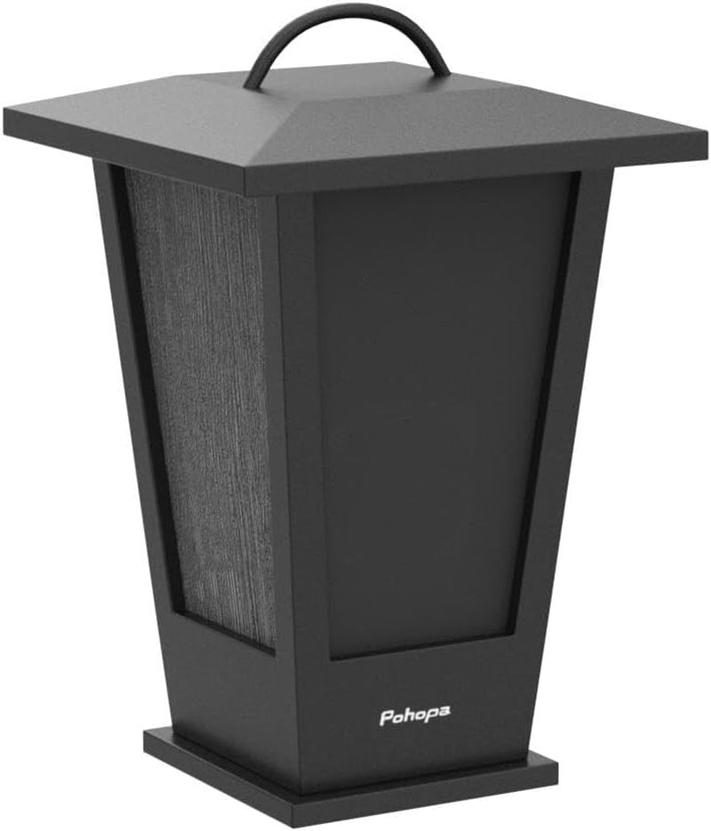 Bluetooth Speakers Waterproof, 2 Packs True Wireless Stereo Sound 20W Dual Pairing Lantern Indoor Outdoor Speakers with 20 Piece LED Lights, Rich Bass, Pinao Black